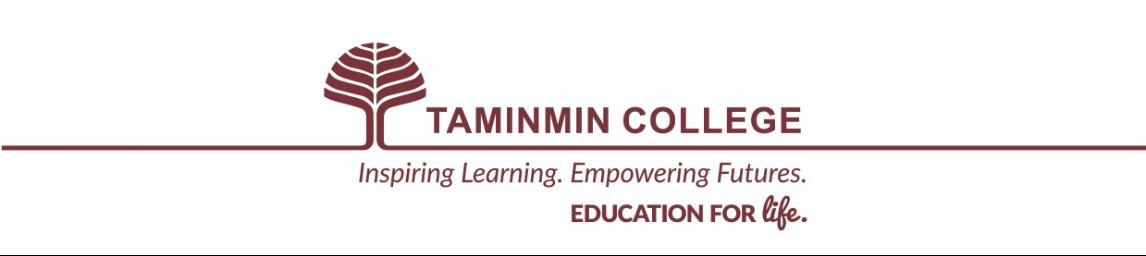 Taminmin College banner