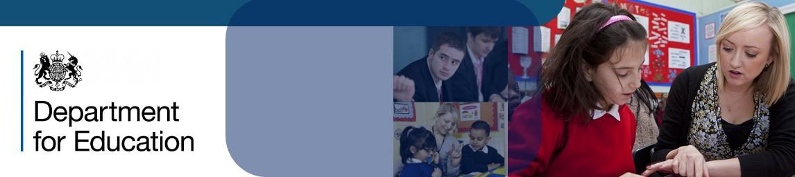 Department for Education (DFE) banner