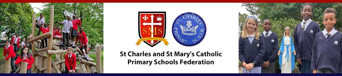 St Charles and St Mary's Catholic Primary Schools Federation banner