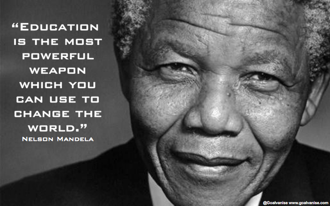 history nelson mandela education