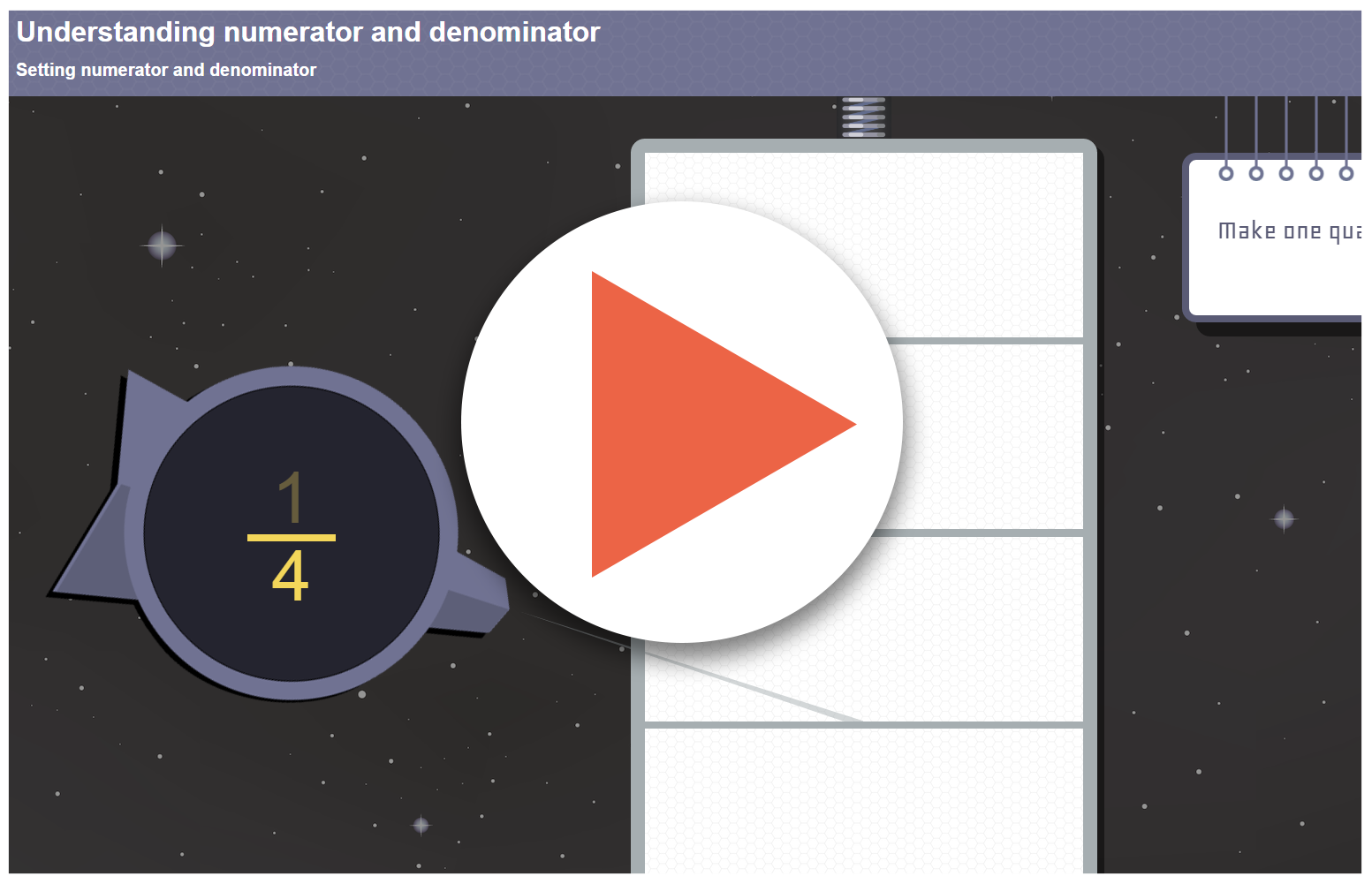 Making fractions (interactive)