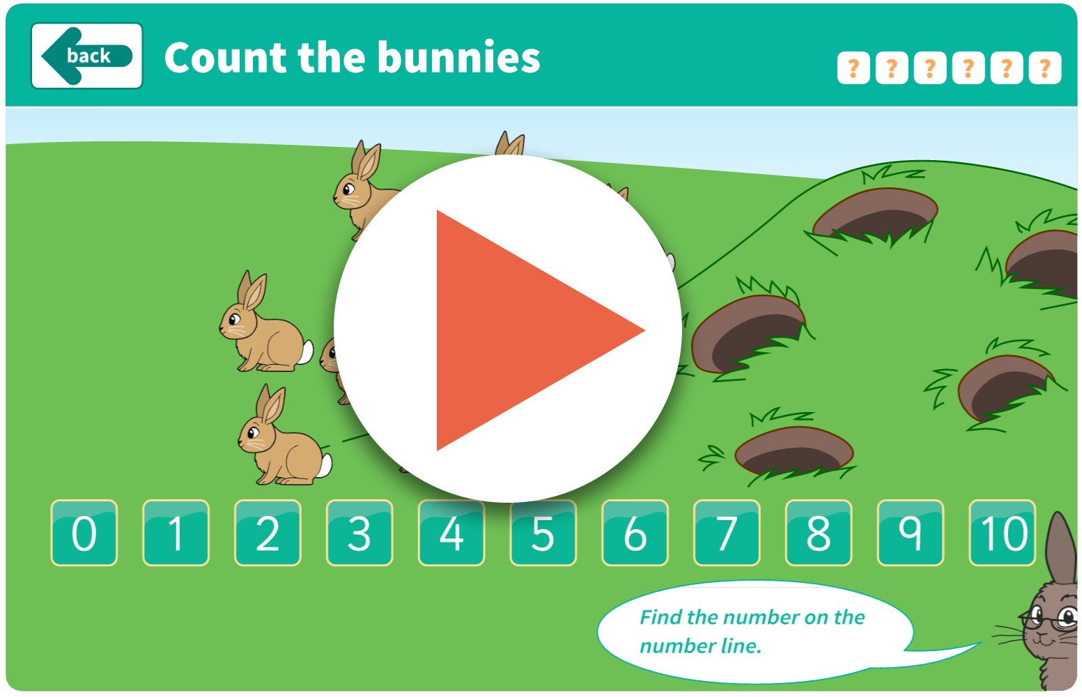 Counting Forwards And Backwards - Counting Bunnies Interactive Game ...